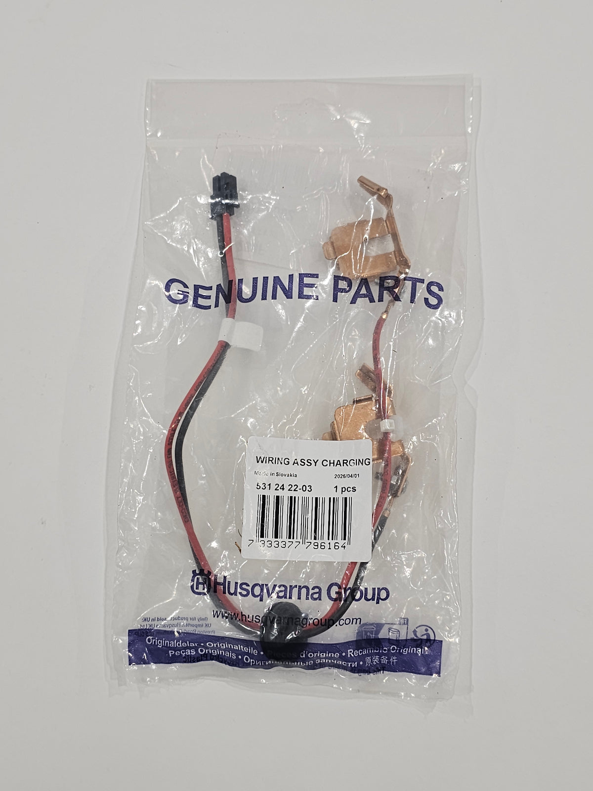 Husqvarna Automower Charging Station Contact &amp; Wiring Assembly | 531242203